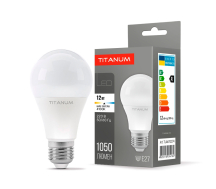 Лампа A60 12W E27 4100K Titanum