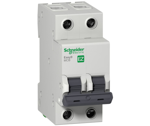 Автоматический выключатель Schneider EASY9 2P, 10А, 4.5kA,С - фото 1