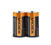 Батарейка солевая R14P/C 2шт Videx